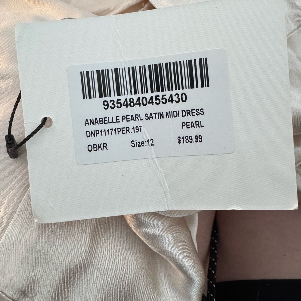 DISSH Cream Satin Maxi Dress - Picture 4 of 8